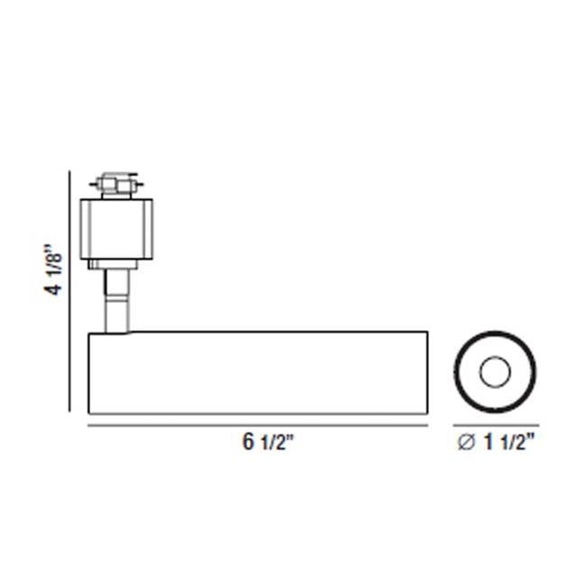 Eurofase 35457-35-01  Charlie,trk Head,led,7w,35k,b Image 1