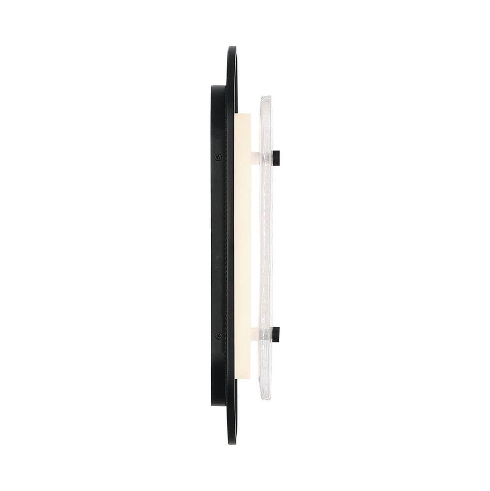 Eurofase 49442-014 Matte Black Tramore, Wall Sconce, 16'', Matte Black, Silver Glass Image 3