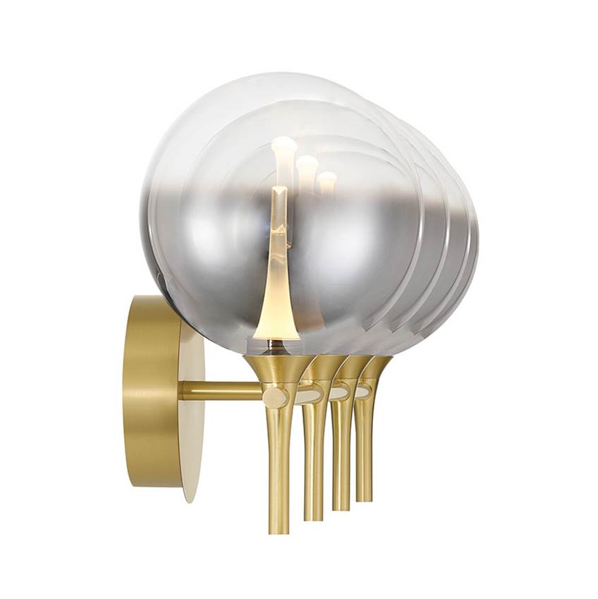Eurofase 48916-028 Gold Iissa, Vanity, 4lt, Gold, Smoked Glass Image 2