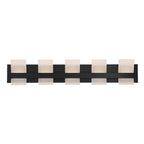 Eurofase 35657-025 Matte Black Cambridge, Vanity, 5lt, 36'', Matte Black, White Acrylic Image 7