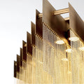 Eurofase 37096-014 Matte Gold Bloomfield, Chandelier, 22-light, 47'', Matte Gold, Gold Aluminum Image 1
