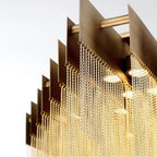 Eurofase 37096-014 Matte Gold Bloomfield, Chandelier, 22-light, 47'', Matte Gold, Gold Aluminum Image 1