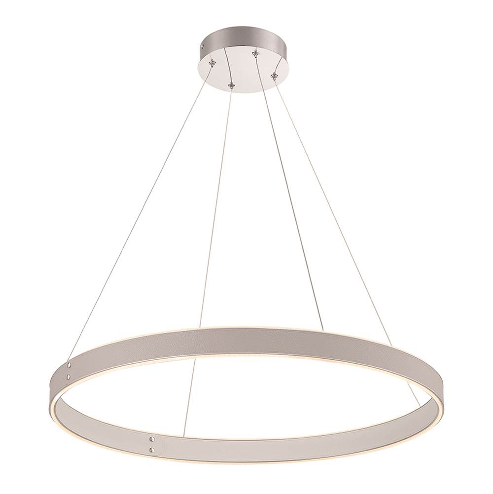 Eurofase 43897-032 Matte Grey Verdura, Pendant, 29'', Matte Grey, White Acrylic Image 1