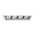Eurofase  Multiple 15w 4 Lights Trim 40 Degree Gimbal 4000k White/white