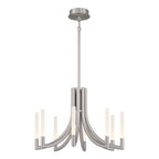 Eurofase 49010-022 Brushed Nickel Olette, Chandelier, 8-light, 24'', Brushed Nickel, Frosted Acrylic Image 5
