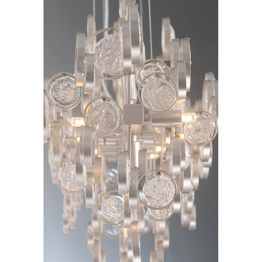 Eurofase 34030-011 Chrome Trento, Chandelier, 7-light, 25'', Chrome, Clear Glass Image 6