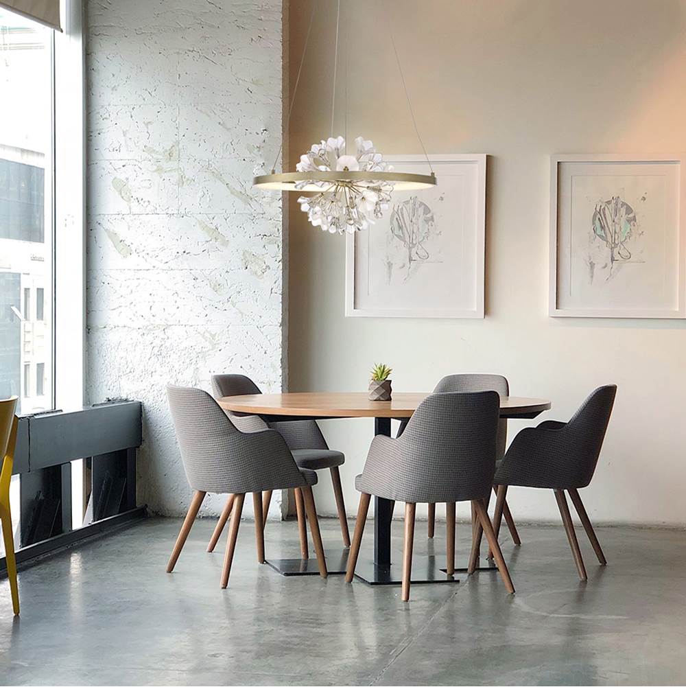Eurofase 37342-012 Brushed Silver Clayton, Chandelier , 26'', Brushed Silver Image 5