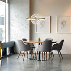 Eurofase 37342-012 Brushed Silver Clayton, Chandelier , 26'', Brushed Silver Image 5
