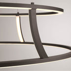 Eurofase Cadoux, Chandelier, 30'', Matte Black, White Glass