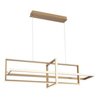 Eurofase 39324-023 Satin Gold Paint Bordo, Chandelier, 3-light, 56'', Satin Gold Paint, White Acrylic Image 2