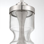 Eurofase 46430-021 Satin Nickel Mistero, Pendant, 21'', Satin Nickel, Clear Glass Image 2