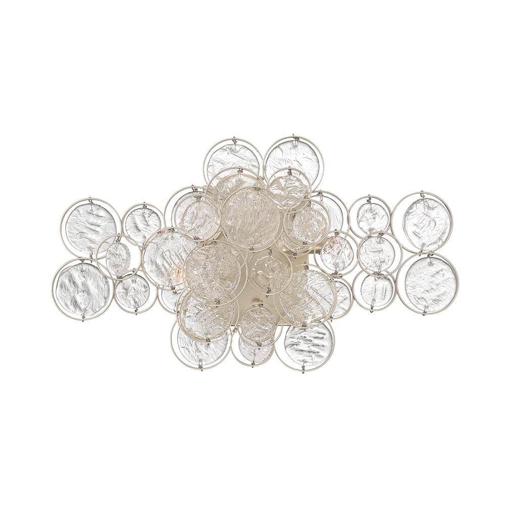 Eurofase 45452-017 Matte Silver Trento, Wall Sconce, 18'', Matte Silver, Clear Glass Image 6