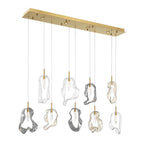 Eurofase 49239-010 Gold Norah, Chandelier, 9-light, 51'', Gold, Mixed Glass Image 5