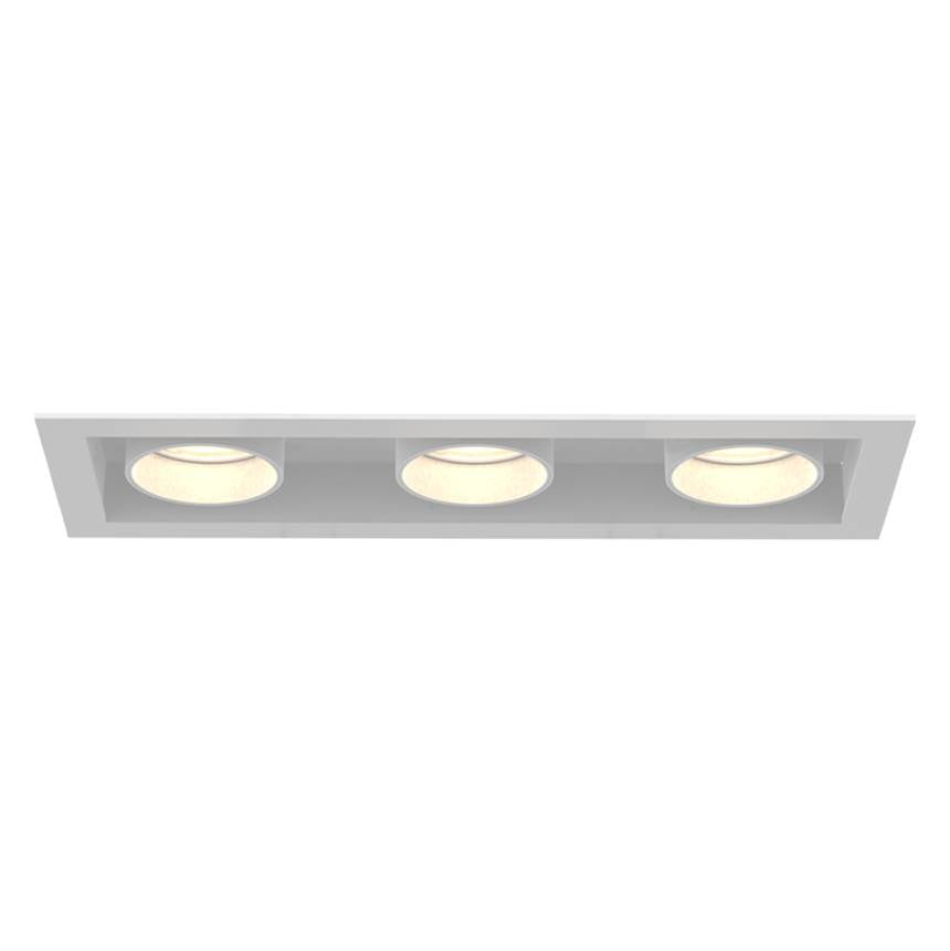 Eurofase Tango 15w 3 Light White Trim Pull Down 2700k Clear Lens