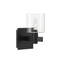 Eurofase Decato, Wall Sconce, 9'', Matte Black, Clear Glass