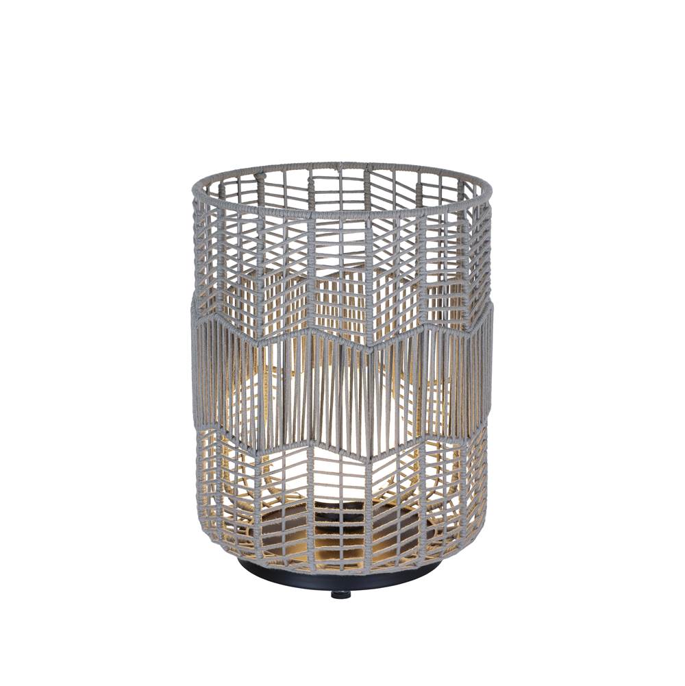 Eurofase 46627-018 Matte Black Wallis, Outdoor, 22'', Matte Black, Grey Rope Image 1