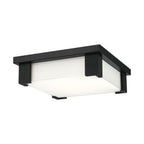 Eurofase Thornhill, Flush Mount, 12'', Matte Black, White Glass