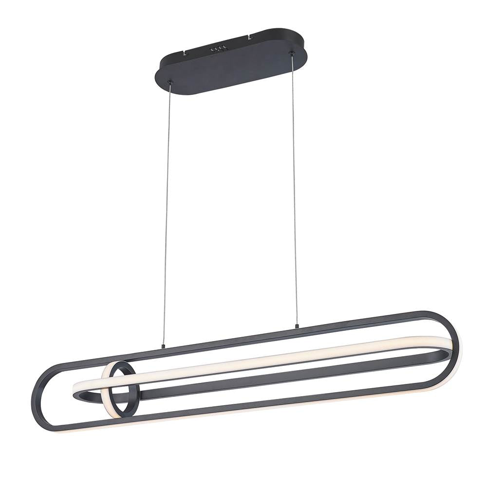 Eurofase Demark, Chandelier , 42'', Matte Black