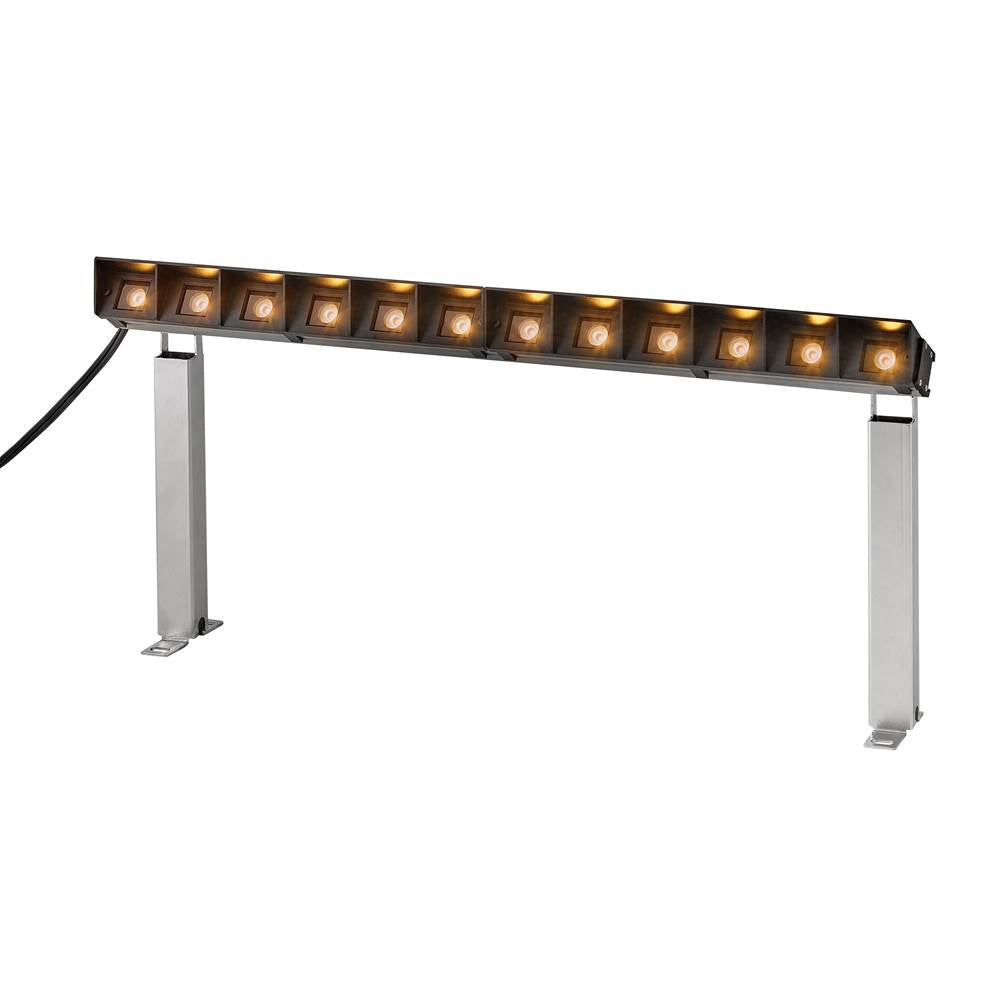Fredrick Ramond 15305AL Antique Brushed Aluminum Large 12v Led Wall Wash Image 6