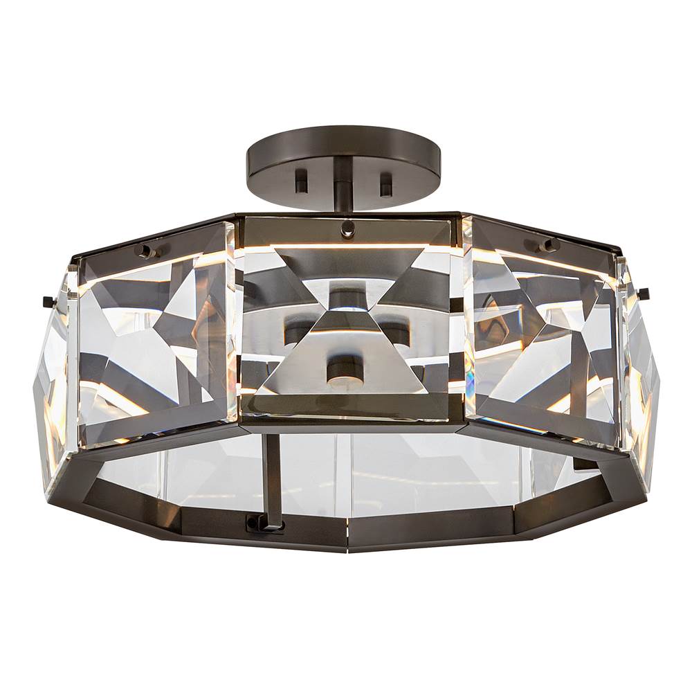 Fredrick Ramond FR30103BX Black Oxide Medium Led Convertible Semi-flush Mount Image 7