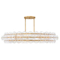 Fredrick Ramond FR30125DA Distressed Brass Extra Large Drum Chandelier Image 1