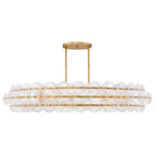 Fredrick Ramond FR30125DA Distressed Brass Extra Large Drum Chandelier Image 1