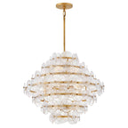 Fredrick Ramond FR30128DA Distressed Brass Medium Single Tier Pendant Image 5