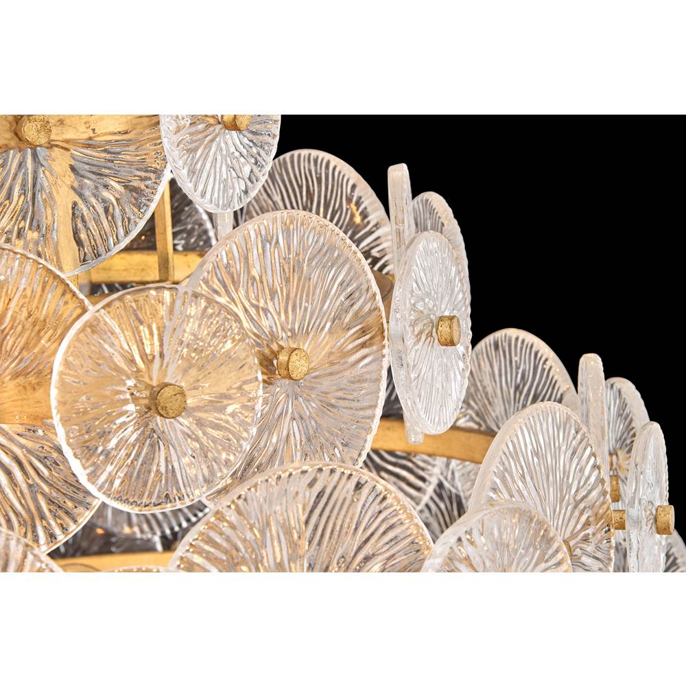 Fredrick Ramond FR30128DA Distressed Brass Medium Single Tier Pendant Image 3