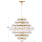 Fredrick Ramond FR30128DA Distressed Brass Medium Single Tier Pendant Image 2