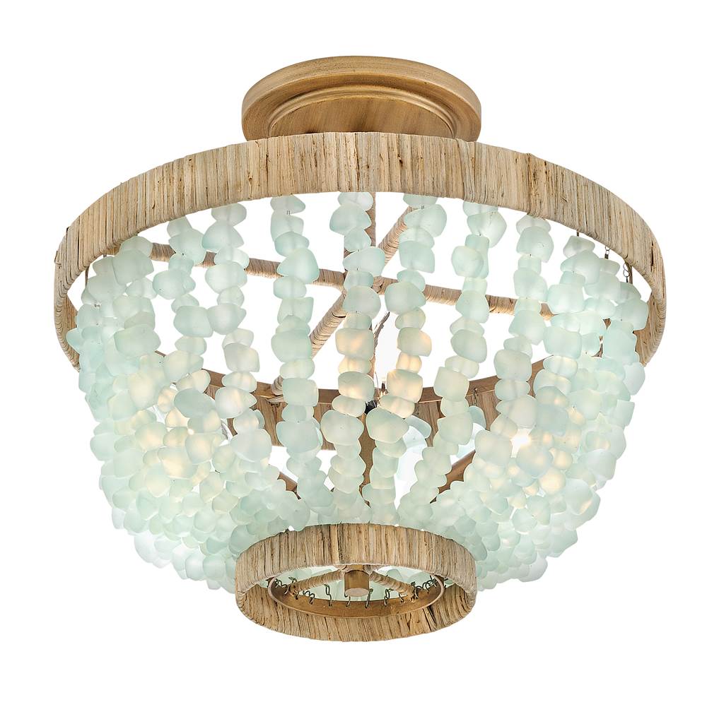 Fredrick Ramond FR30203BNG-BG Burnished Gold Medium Semi-flush Mount Image 8