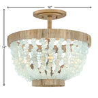 Fredrick Ramond FR30203BNG-BG Burnished Gold Medium Semi-flush Mount Image 3
