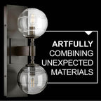 Fredrick Ramond FR30502BX Black Oxide Medium Two Light Sconce Image 2