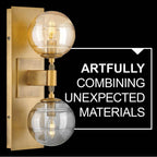 Fredrick Ramond FR30502HBR Heritage Brass Medium Two Light Sconce Image 2