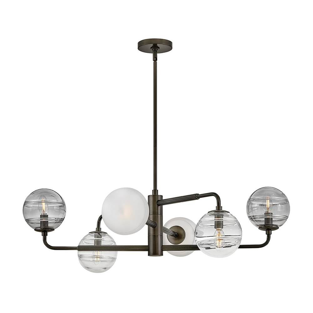 Fredrick Ramond FR30506BX Black Oxide Large Adjustable Single Tier Chandelier Image 1