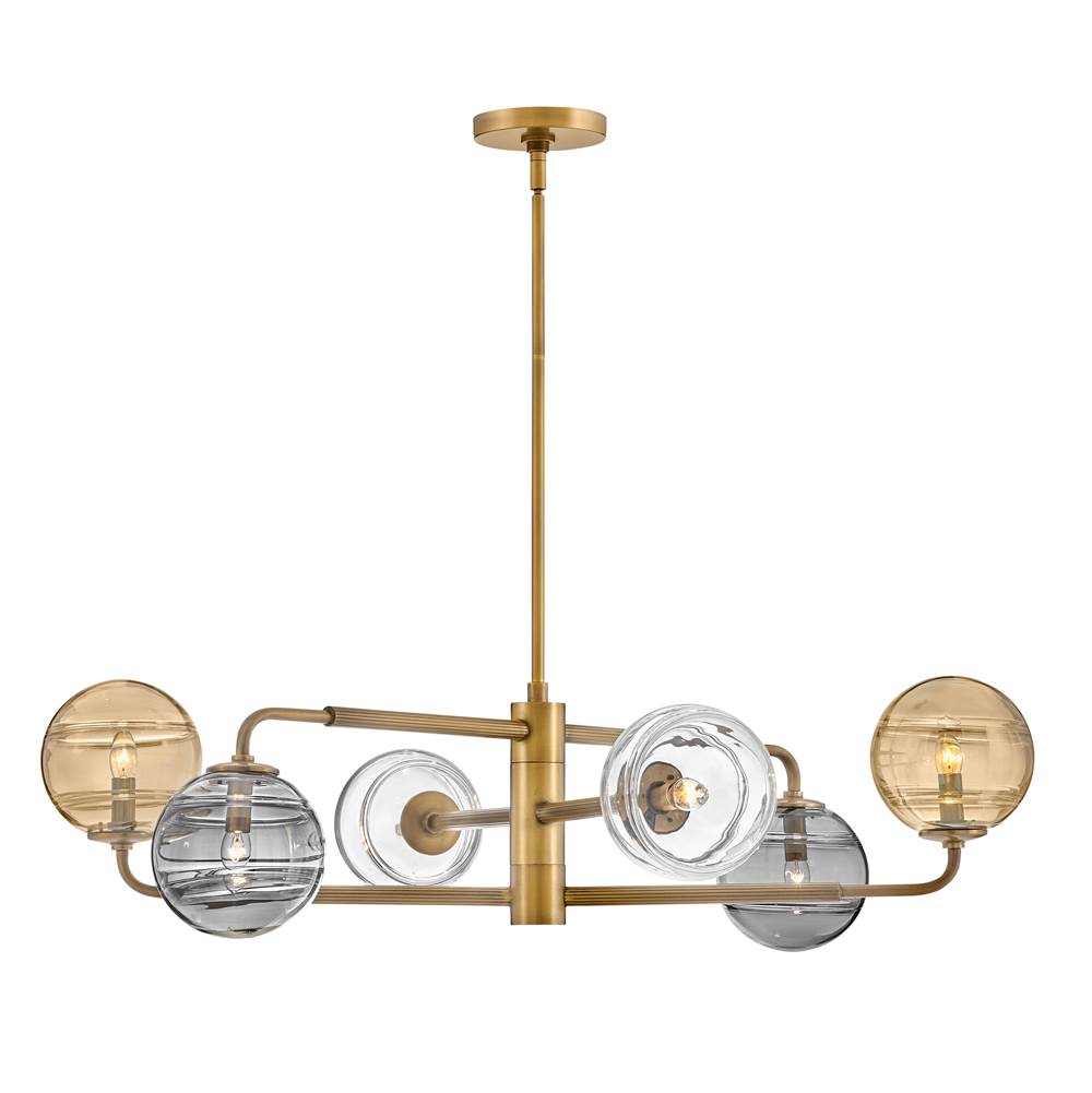 Fredrick Ramond FR30506HBR Heritage Brass Medium Single Tier Pendant Image 8