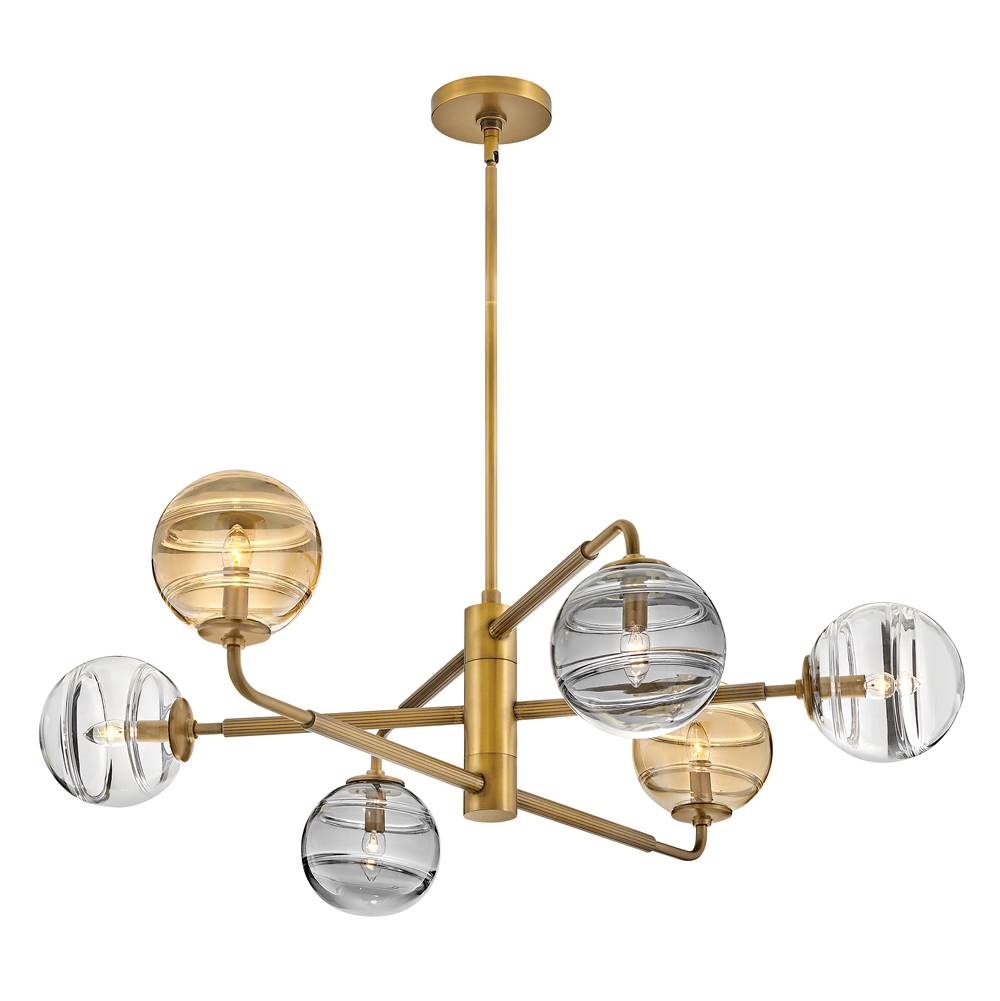 Fredrick Ramond FR30506HBR Heritage Brass Medium Single Tier Pendant Image 6