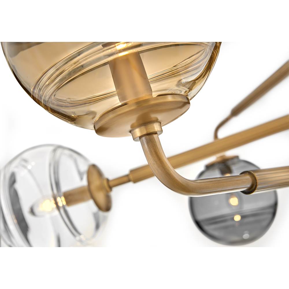 Fredrick Ramond FR30506HBR Heritage Brass Medium Single Tier Pendant Image 4