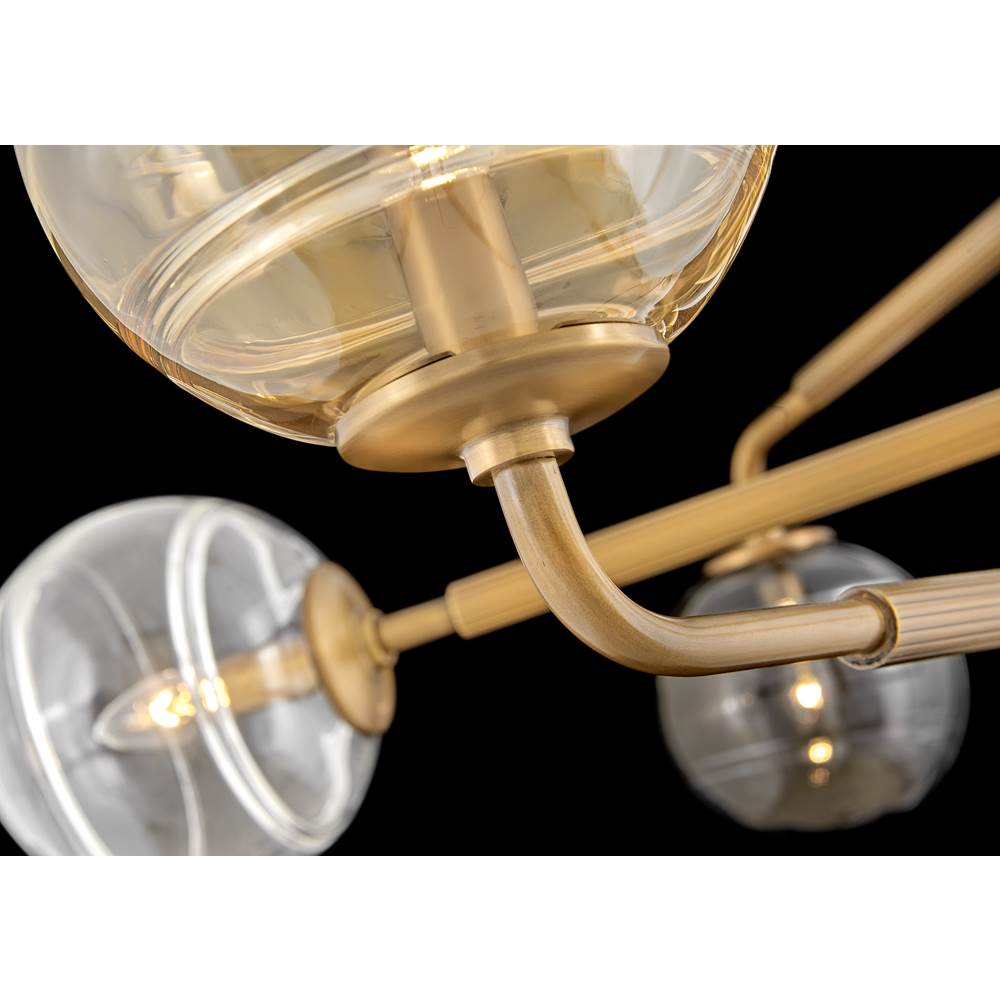 Fredrick Ramond FR30506HBR Heritage Brass Medium Single Tier Pendant Image 3