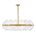 Fredrick Ramond FR30514HB Heritage Brass Large Convertible Drum Chandelier Image 1