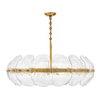 Fredrick Ramond FR30514HB Heritage Brass Large Convertible Drum Chandelier Image 1