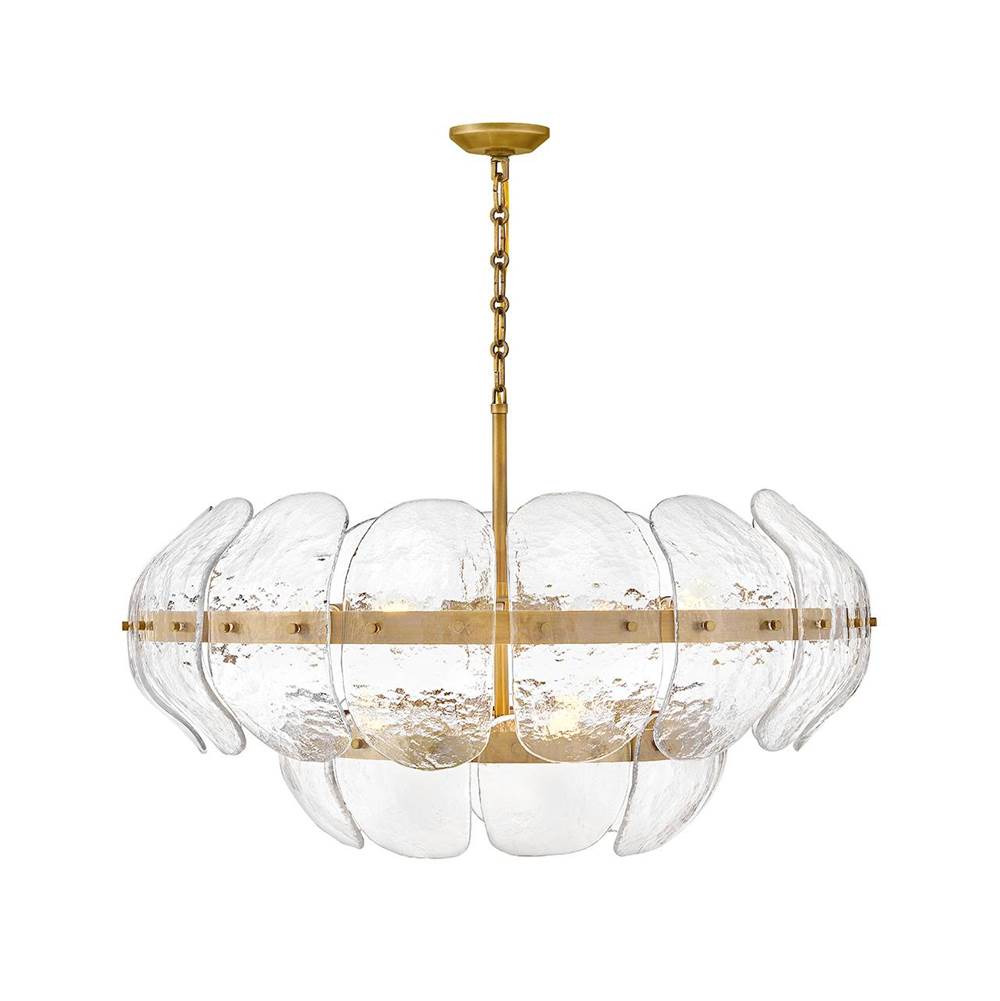 Fredrick Ramond FR30516HB Heritage Brass Large Drum Chandelier Image 1