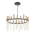 Fredrick Ramond Echo Chandelier Echo Medium Led Single Tier In Black