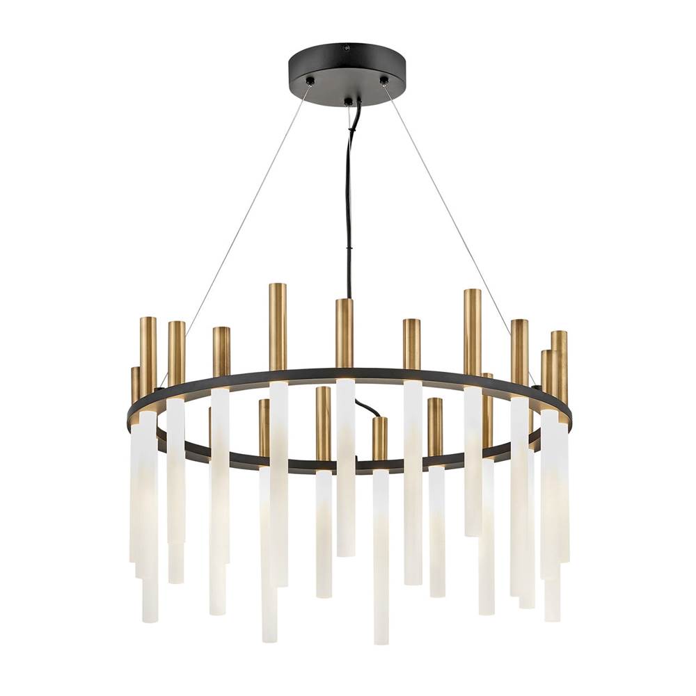 Fredrick Ramond Echo Chandelier Echo Medium Led Single Tier In Black