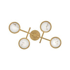 Fredrick Ramond FR31013LCB Lacquered Brass Large Flush Mount Image 6
