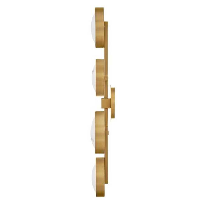 Fredrick Ramond FR31013LCB Lacquered Brass Large Flush Mount Image 2
