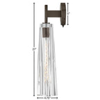 Fredrick Ramond FR31100BX-CL Black Oxide Single Light Sconce Image 2