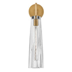 Fredrick Ramond FR31100HBR-CL Heritage Brass.Clear Single Light Sconce Image 5
