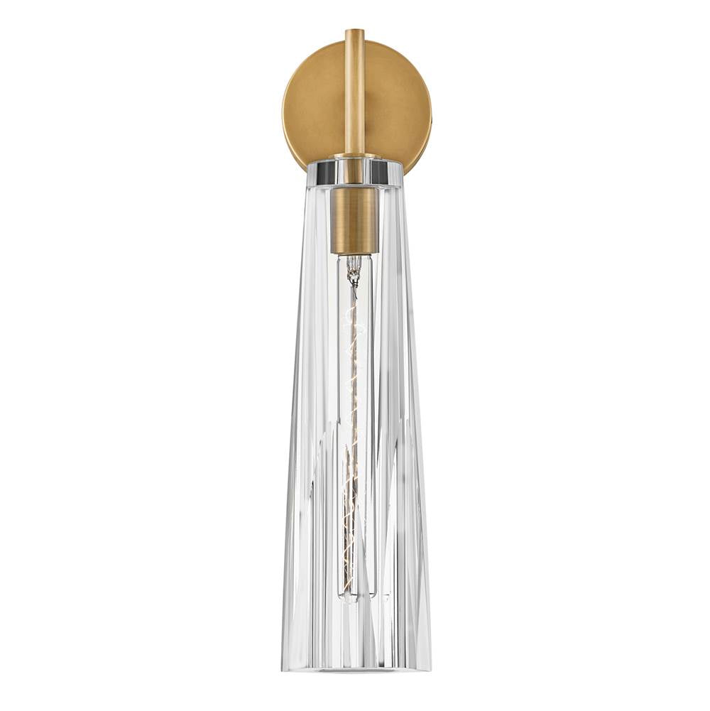 Fredrick Ramond FR31100HBR-CL Heritage Brass.Clear Single Light Sconce Image 5