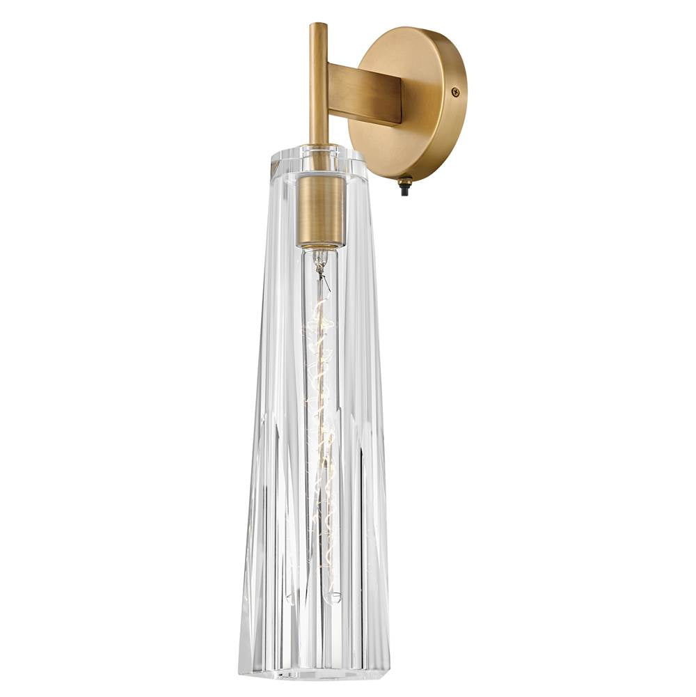 Fredrick Ramond FR31100HBR-CL Heritage Brass.Clear Single Light Sconce Image 4