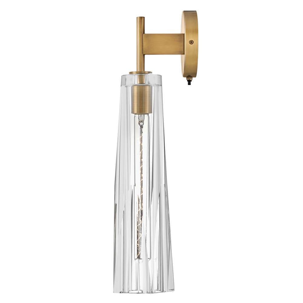 Fredrick Ramond FR31100HBR-CL Heritage Brass.Clear Single Light Sconce Image 3